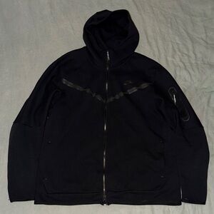 Mens Nike Tech Fleece (Black) Full-Zip Hooded Jacket